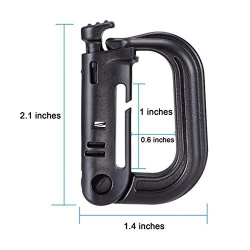 5PCS Wholesale D Ring Buckle Carabiner Keychain Equipment With Locking Buckle High-strength lightweight