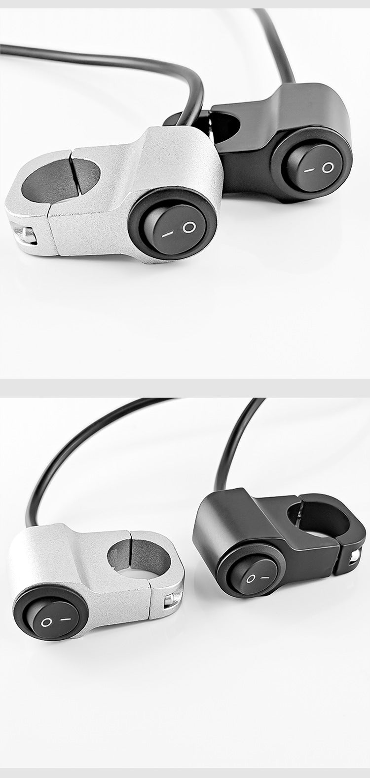 摩托车铝合金改装手把加装开关