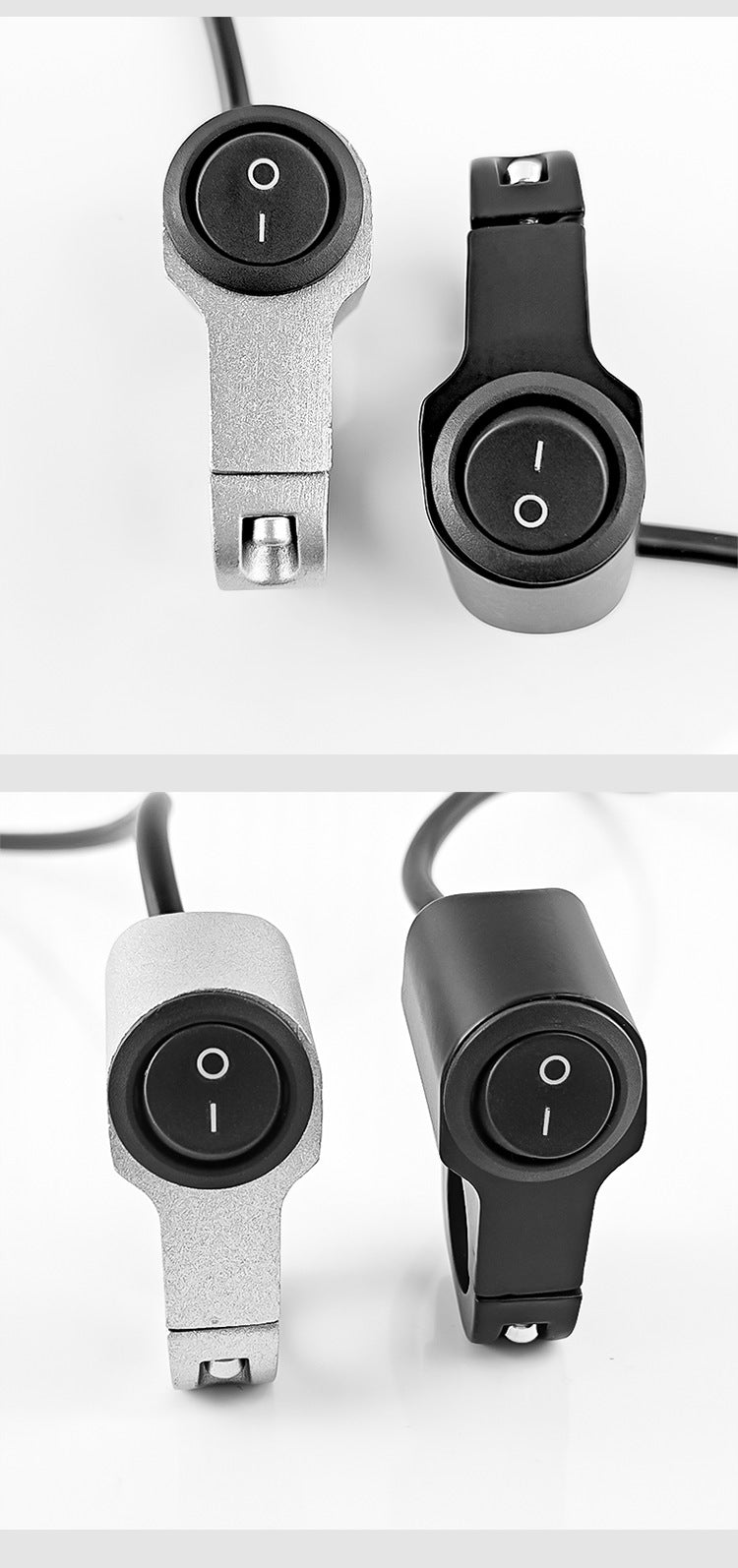 摩托车铝合金改装手把加装开关