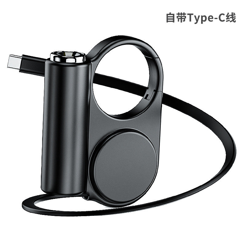 Creative retractable built-in cable outdoor power bank fast charging compact portable5000mAh Power Bank Gift Wholesale