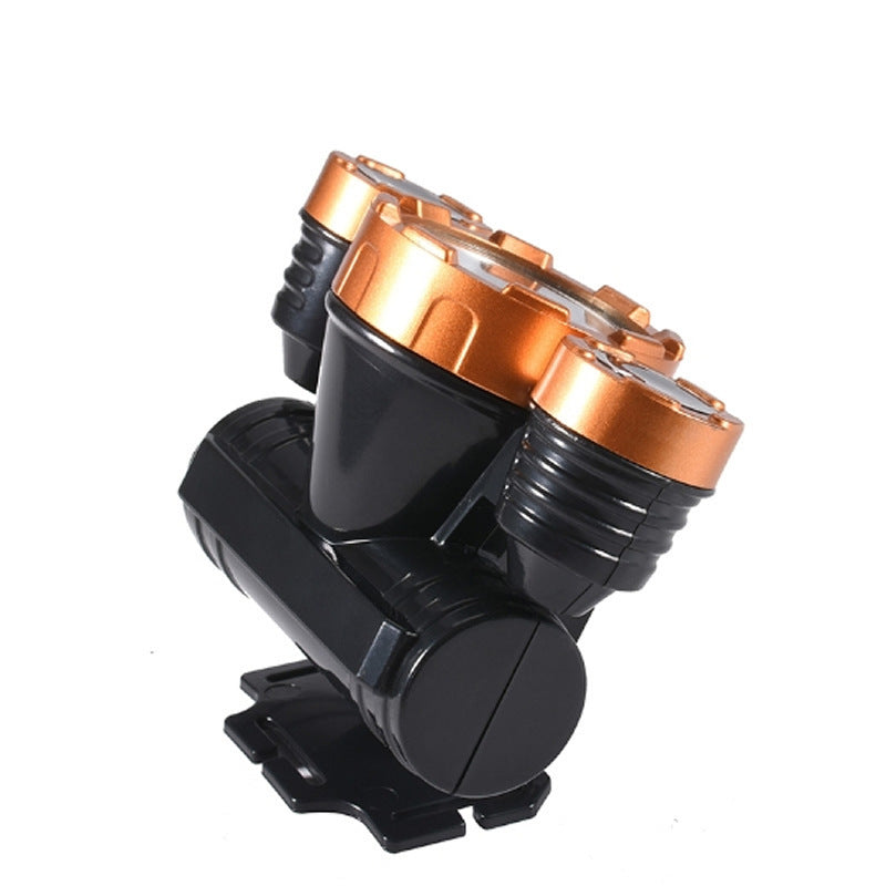 Headlamp Strong Light Head-Mounted led Headlamp Fishing Light Rechargeable Lithium Battery Two-Mode Outdoor Strong Light Headlamp Wholesale