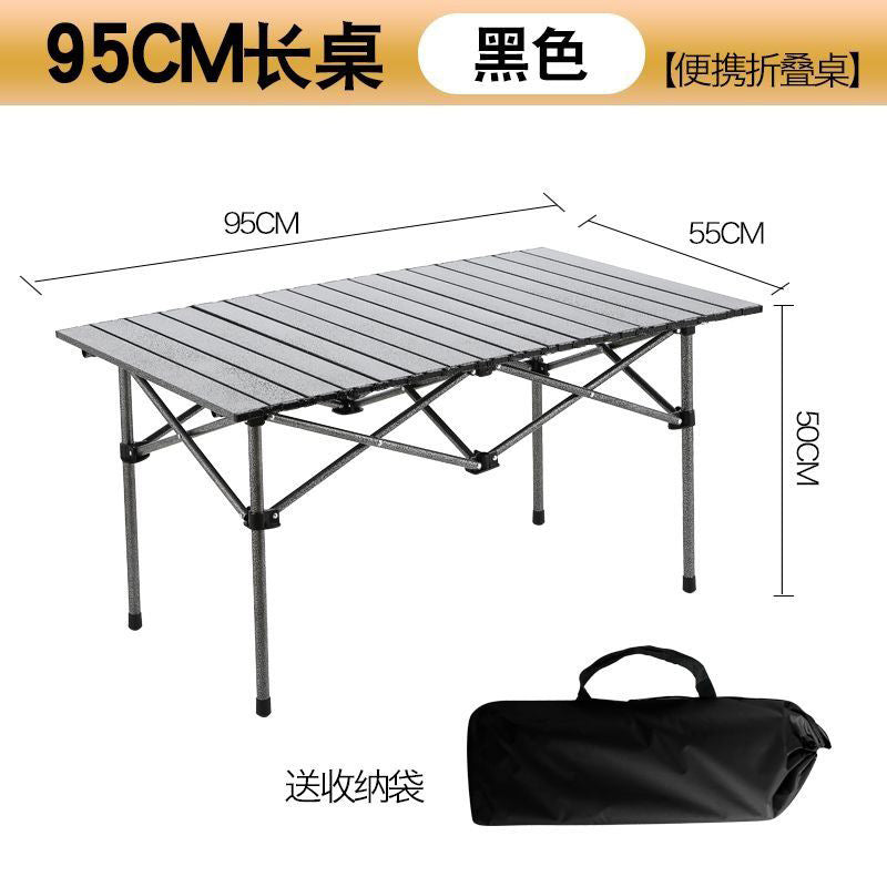 Outdoor Folding Table and Chairs Portable Egg Roll Table Picnic Cooking Equipment Set Foldable Camping Table and Chairs