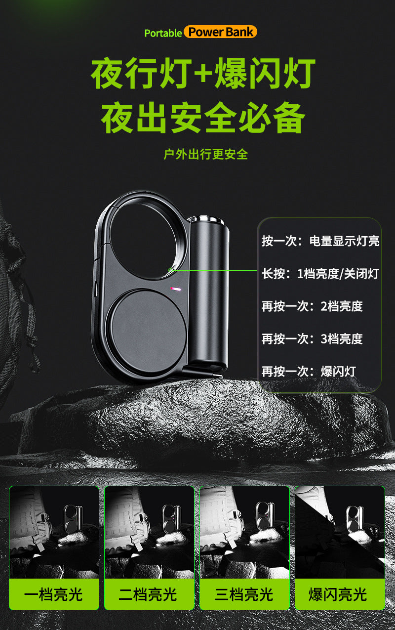 Creative retractable built-in cable outdoor power bank fast charging compact portable5000mAh Power Bank Gift Wholesale