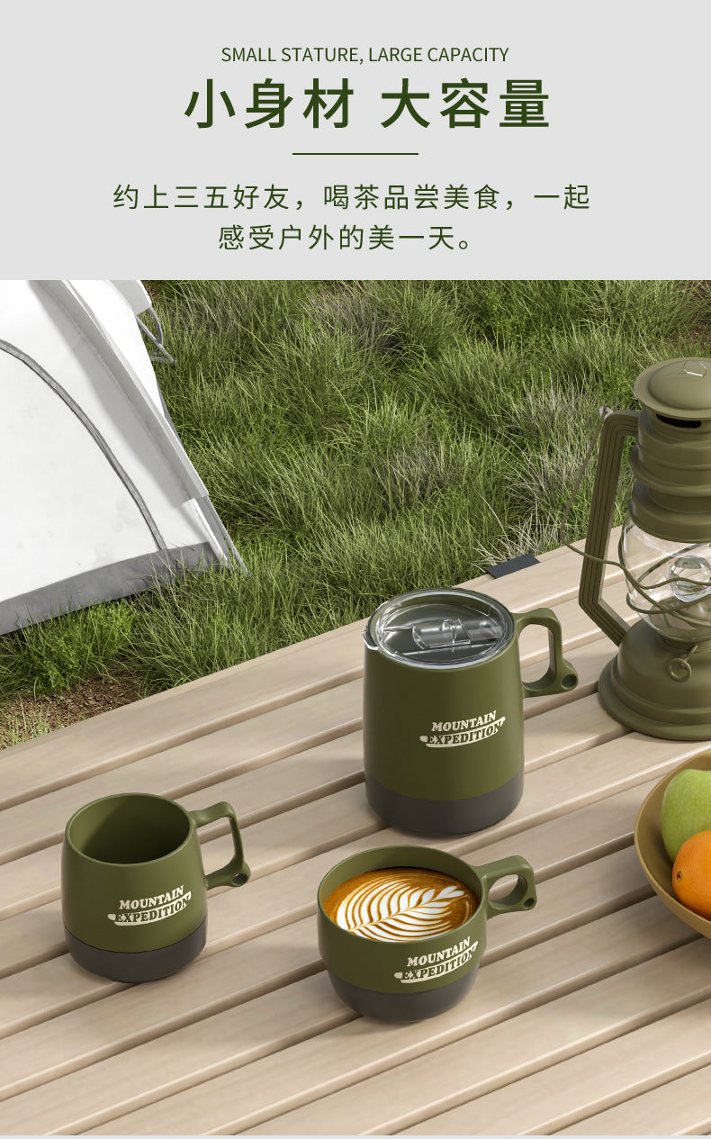 Outdoor Portable Water Cup Coffee Cup Handy Cup Camping Portable Tea Cup Eco-friendly Design Household Couple Picnic