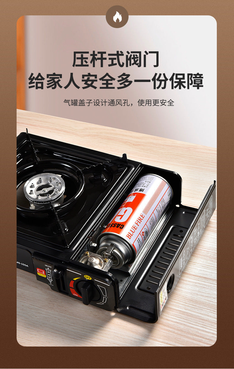 Portable Outdoor Windproof Cassette Stove for Camping, Hot Pot, Gas Stove, Commercial Gas Stove, Gas Cooker