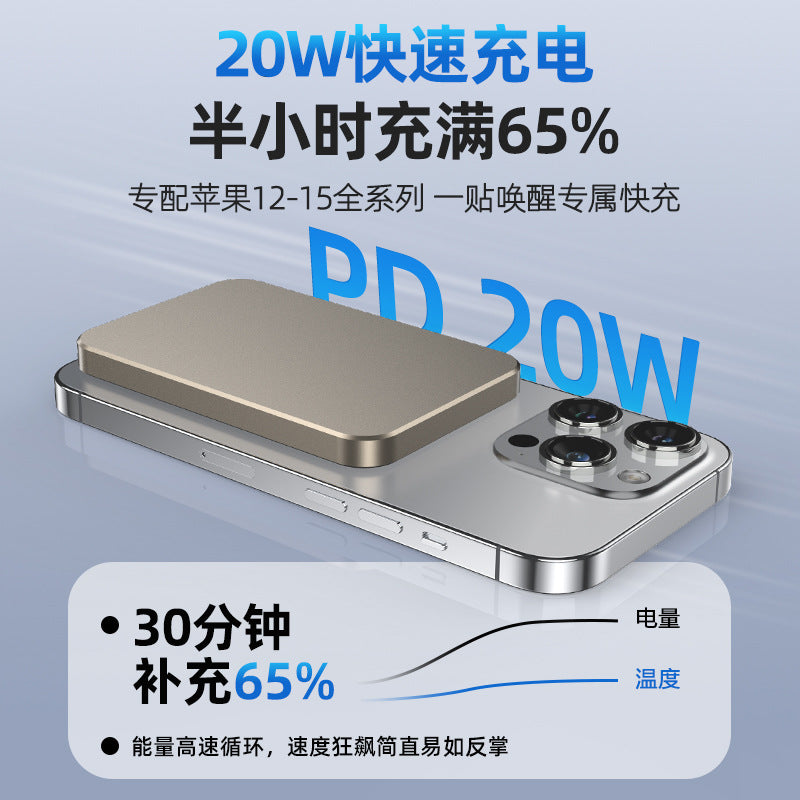 3c Certified Compatible with Apple16Ultra-Thin8mm Magnetic Wireless Fast Charging Power Bank10000mAh Power Bank Airplane