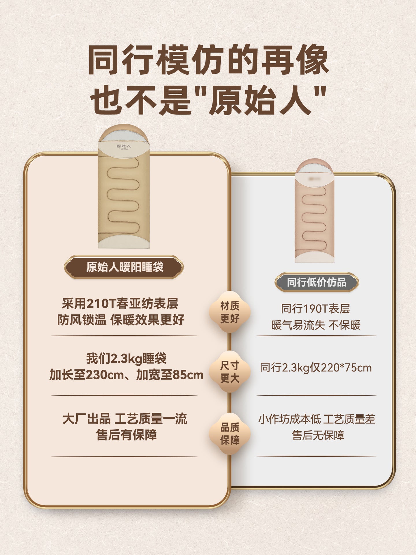 Primitive Sleeping Bag for Adults, Winter Thickened Cold-Proof Outdoor Camping Tent, Double Person Overnight Car Use Office Quilt