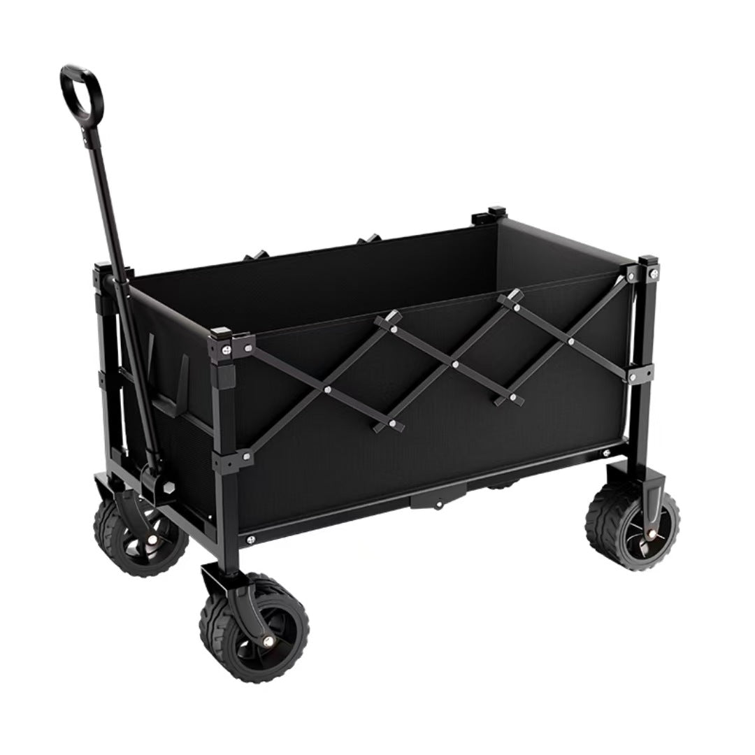 Camping Cart Outdoor Foldable Handcart Camping Picnic Trailer Household Portable Delivery Small Cart Stall Setup