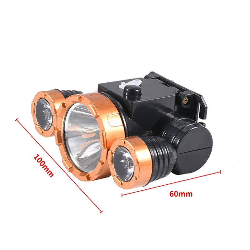 Headlamp Strong Light Head-Mounted led Headlamp Fishing Light Rechargeable Lithium Battery Two-Mode Outdoor Strong Light Headlamp Wholesale