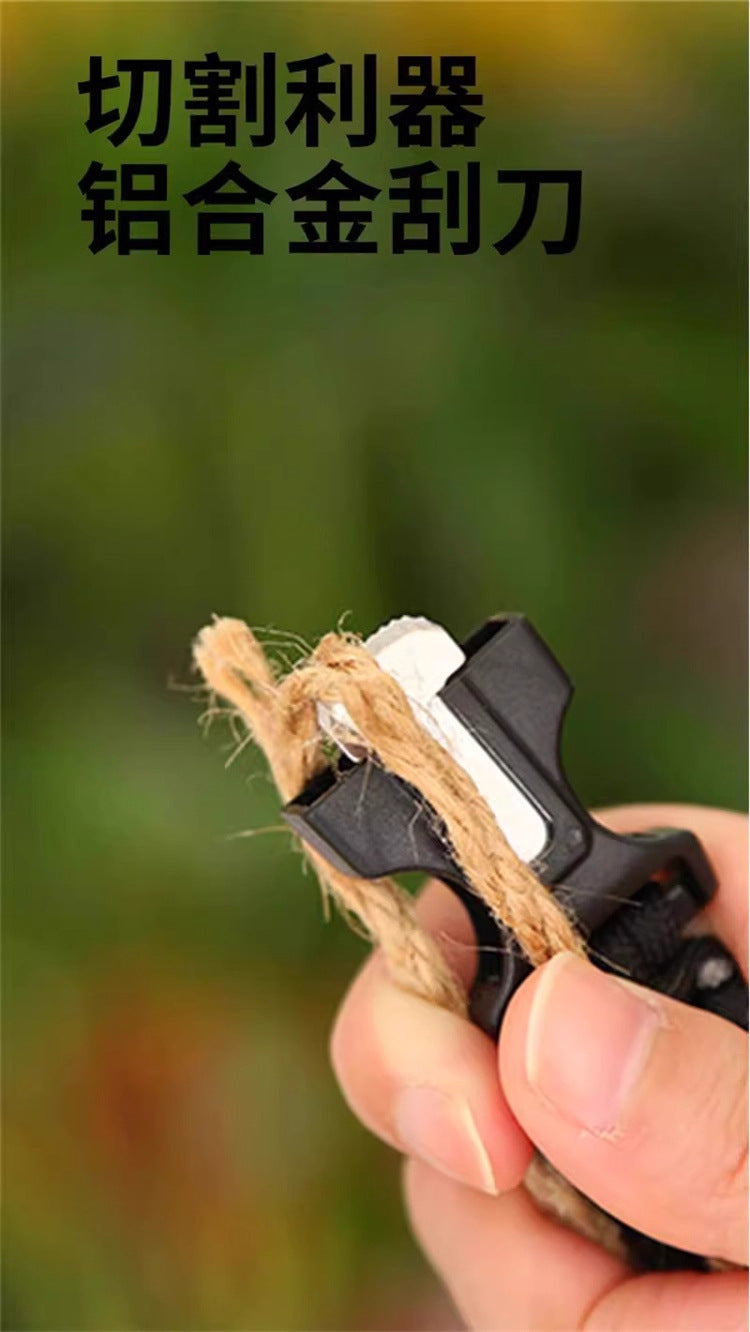 Multifunctional Outdoor Paracord Bracelet Flint Compass Climbing Lifesaving Bracelet Emergency Survival Gear