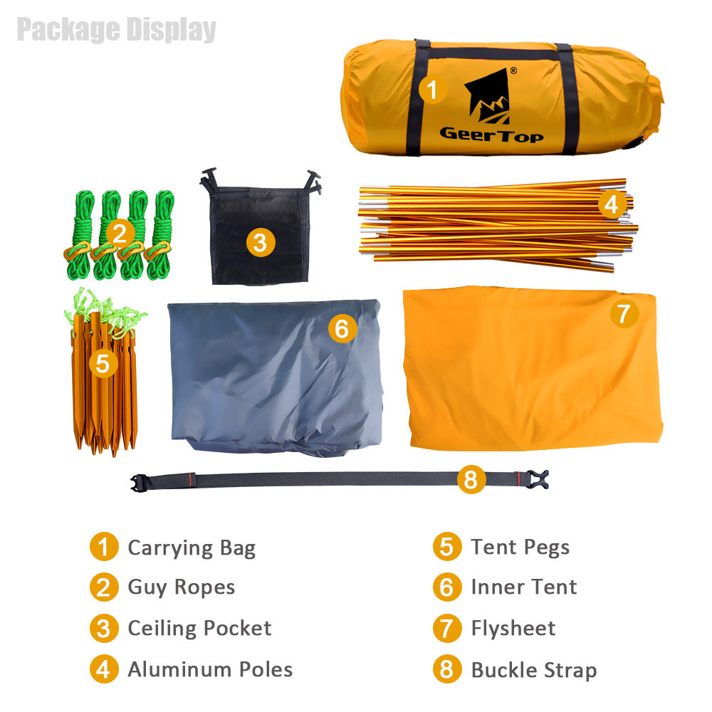 Cross-Border Mountaineering Tent Outdoor Supplies Polar Survival Outdoor Hiking Nylon Lightweight Tent Camping Rainproof