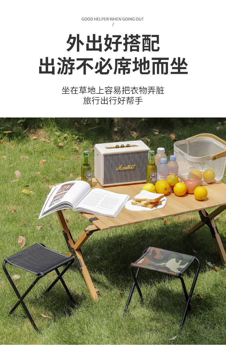 Outdoor Folding Chair Ultra-light Thickened Portable Camping Small Stool Fishing Bench Fishing Chair Manufacturer Wholesale Stool