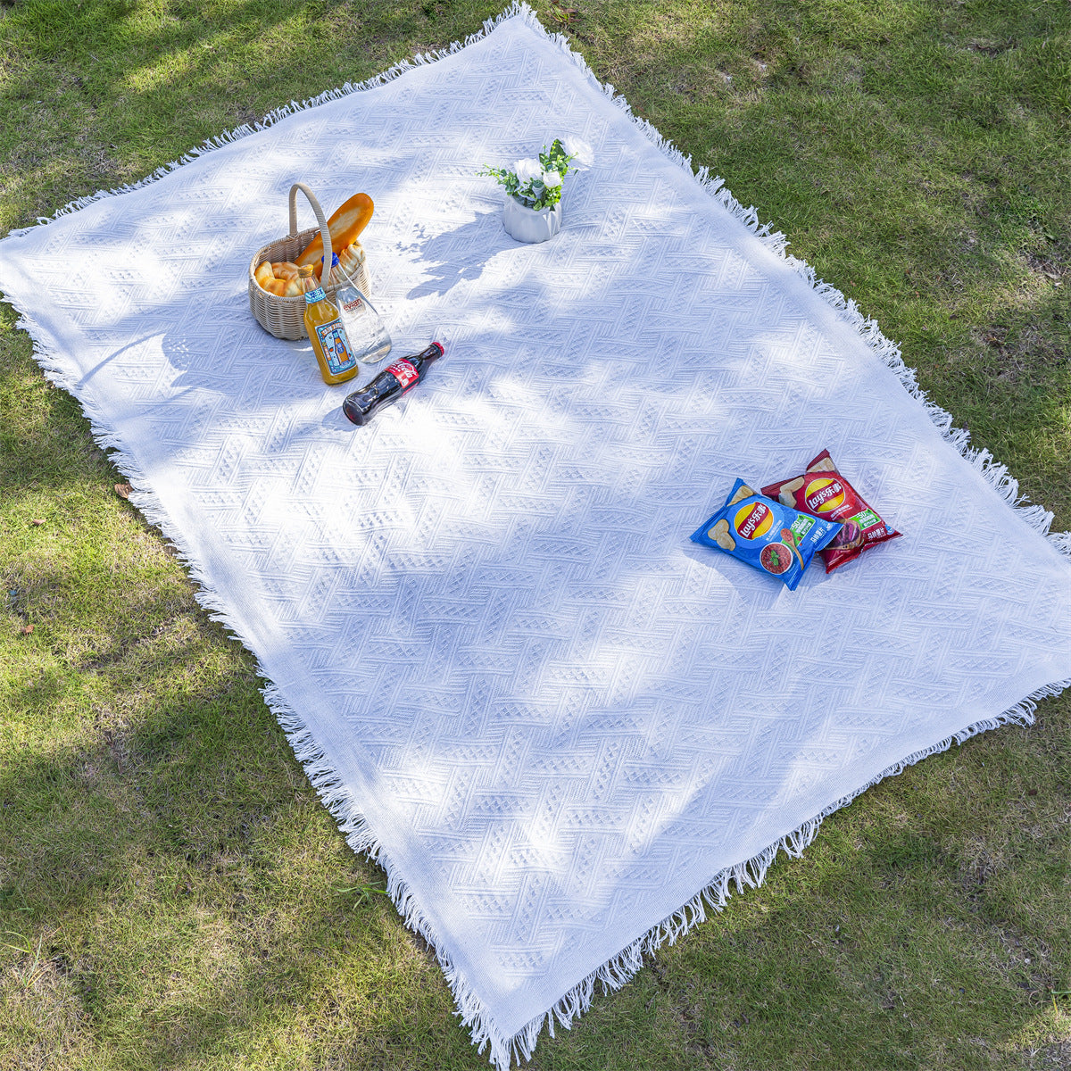Internet Celebrity Picnic Mat ins Camping Blanket Tent Mat Moisture-Proof Thickened Outdoor Foldable Bohemian Style Tablecloth