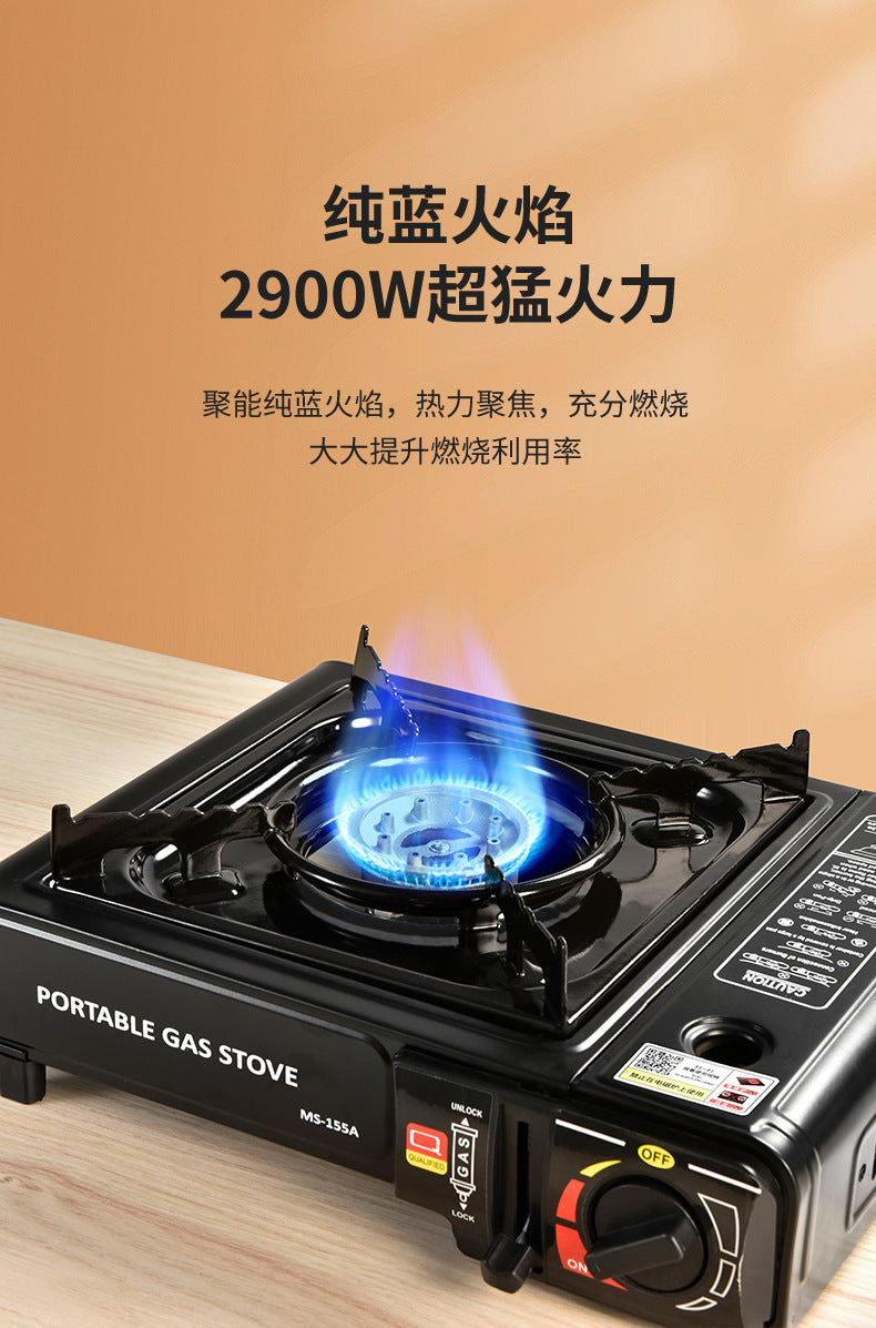 Portable Outdoor Windproof Cassette Stove for Camping, Hot Pot, Gas Stove, Commercial Gas Stove, Gas Cooker