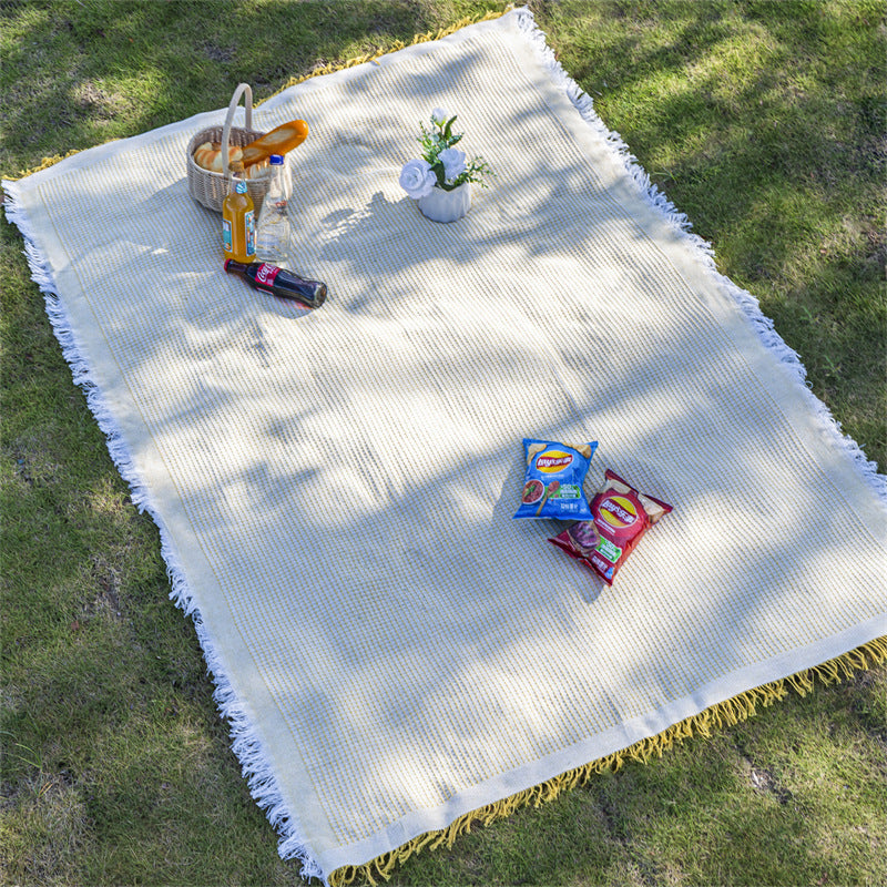 Internet Celebrity Picnic Mat ins Camping Blanket Tent Mat Moisture-Proof Thickened Outdoor Foldable Bohemian Style Tablecloth