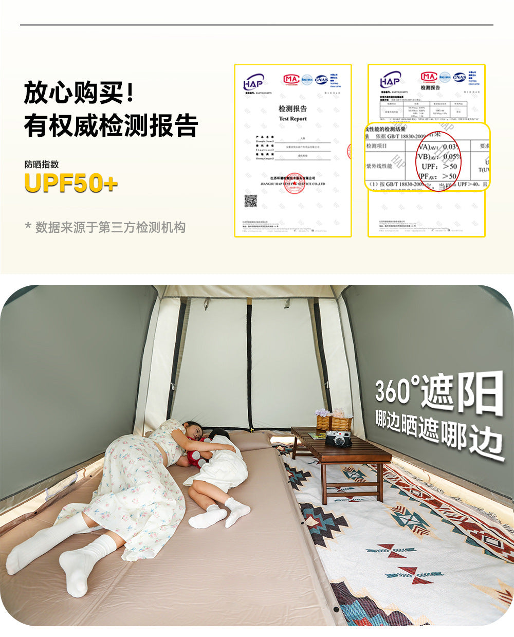 Outdoor Tent Camping Portable Folding Overnight Rainproof Thickened Camping Gear Full Set Automatic