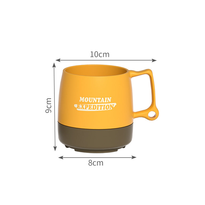 Outdoor Portable Water Cup Coffee Cup Handy Cup Camping Portable Tea Cup Eco-friendly Design Household Couple Picnic