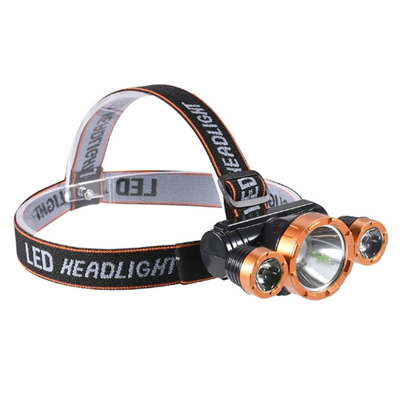Headlamp Strong Light Head-Mounted led Headlamp Fishing Light Rechargeable Lithium Battery Two-Mode Outdoor Strong Light Headlamp Wholesale