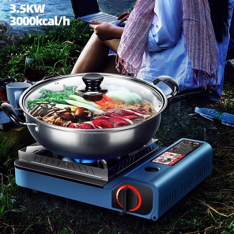 Portable Cassette Stove Outdoor Camping Gas Stove Commercial High Power Windproof Stove Cassette Stove Outdoor Cooking Equipment