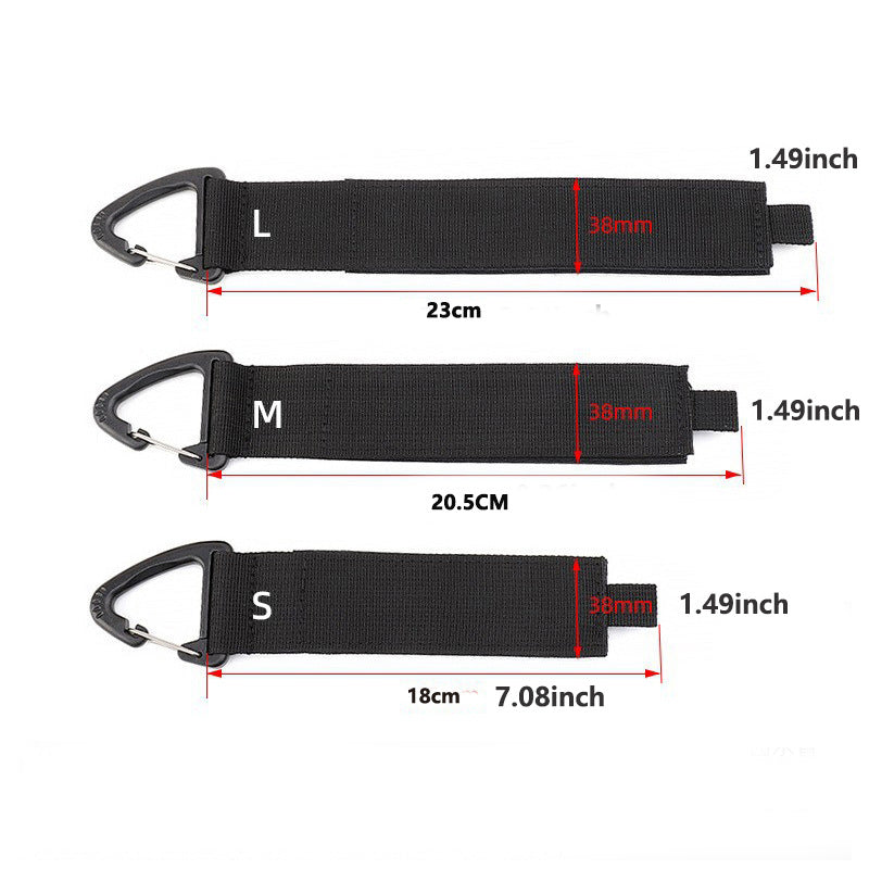 Cross-Border tume Hanging Carabiner Heavy Duty Strap Nylon Storage Strap Extension Cord Organizer Heavy Duty Strap