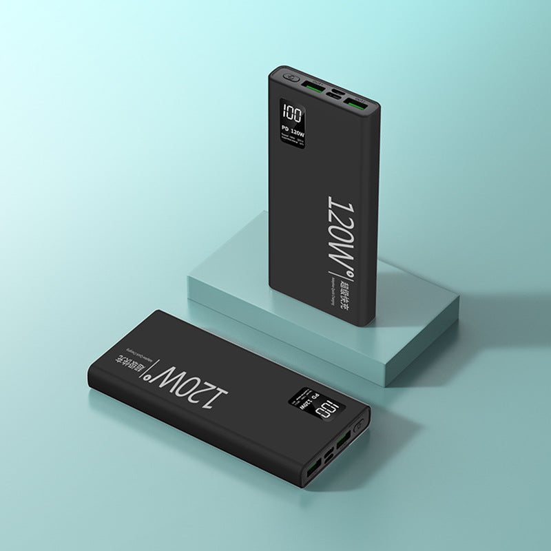 New Super Fast Charging Power Bank20000mAh ultra-large capacity ultra-thin portable outdoor120w Mobile Power Supply