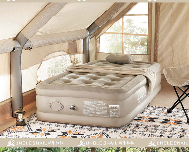 Outdoor Inflatable Bed Tent Camping Air Mattress Snail Uncle Inflatable Sleeping Pad Automatic Inflatable Mattress Ground Mat