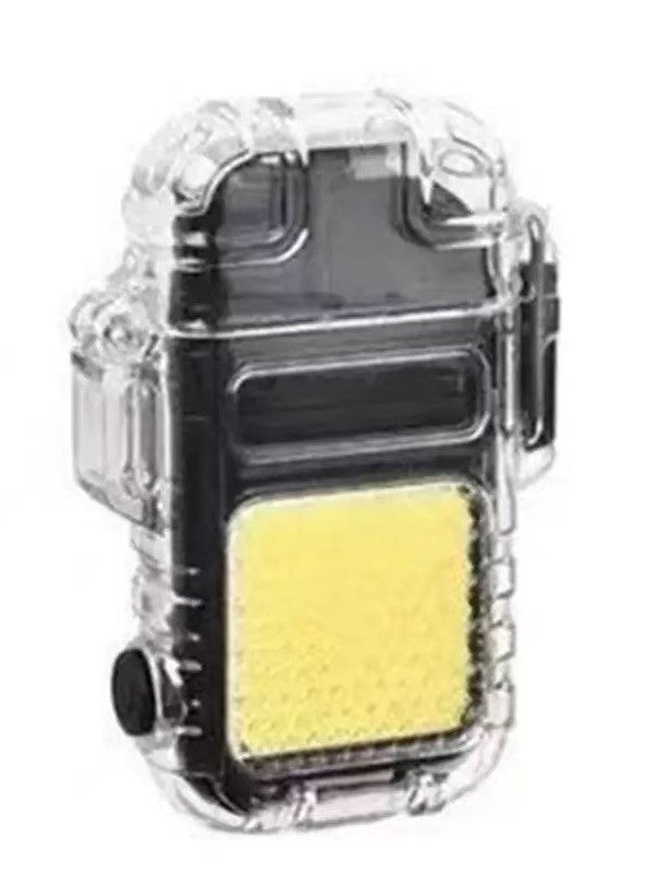 Cross-border Lighter Keychain Light Lighter Light Outdoor Lighting Camping Light COB Portable Flashlight