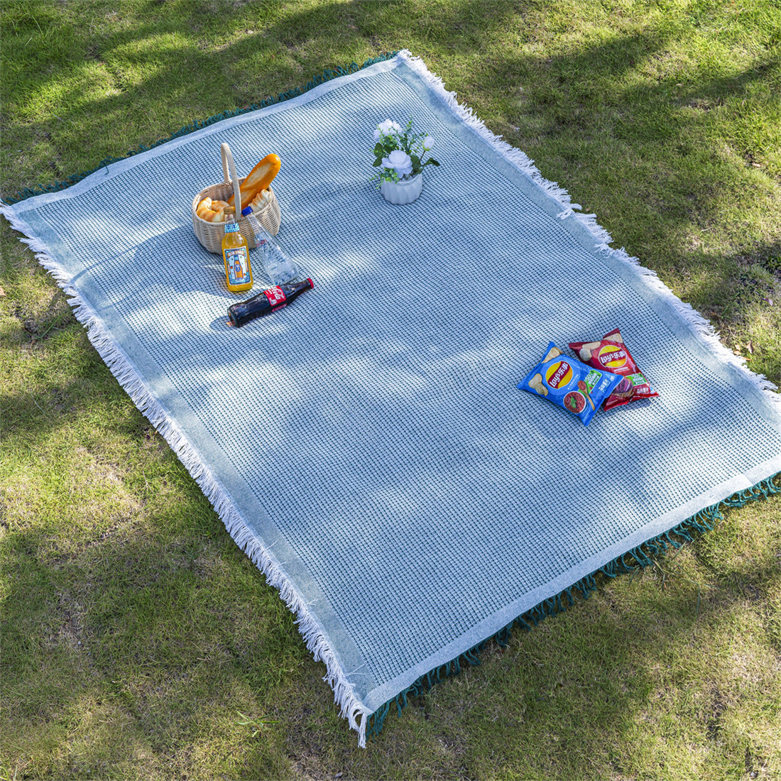 Internet Celebrity Picnic Mat ins Camping Blanket Tent Mat Moisture-Proof Thickened Outdoor Foldable Bohemian Style Tablecloth
