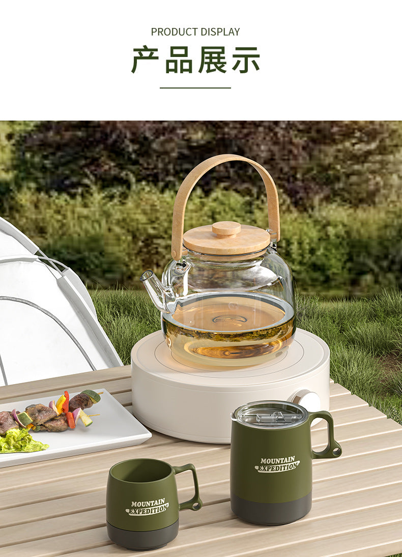 Outdoor Portable Water Cup Coffee Cup Handy Cup Camping Portable Tea Cup Eco-friendly Design Household Couple Picnic
