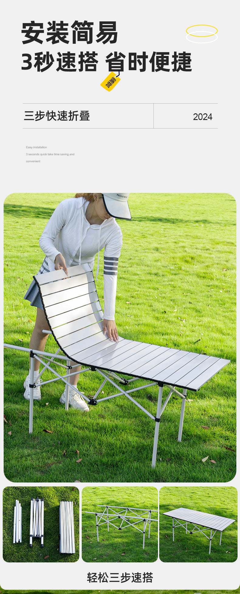 Outdoor Three-Piece Five-Piece Set Folding Chair Small Square Stool One-Piece Chair Gathering Table and Chair Set Small Square Table and Chair Camping Chair