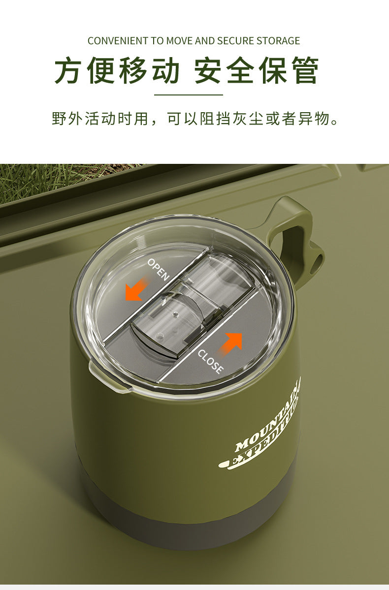 Outdoor Portable Water Cup Coffee Cup Handy Cup Camping Portable Tea Cup Eco-friendly Design Household Couple Picnic