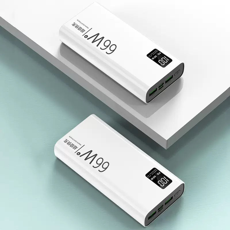 Cross-Border3c Certified Super Fast Charging Power Bank with Built-in Cable20000mAh large capacity power bank wholesale
