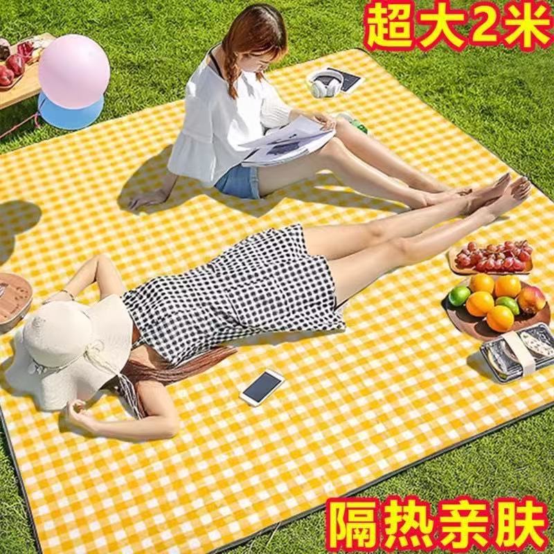 Picnic Mat Outdoor Moisture-Proof Portable Spring Outing Mat Thickened Camping Mat Beach Essential Supplies Picnic Cloth
