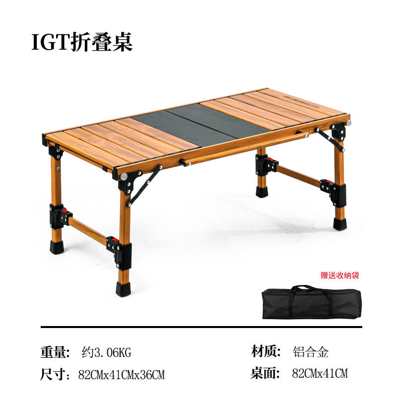 Outdoor folding table portable aluminum alloy multifunctional igt Combination Adjustable Table Lightweight Camping Picnic Table Wholesale