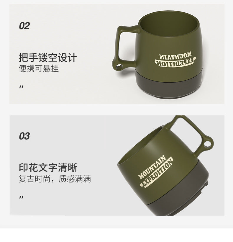 Outdoor Portable Water Cup Coffee Cup Handy Cup Camping Portable Tea Cup Eco-friendly Design Household Couple Picnic