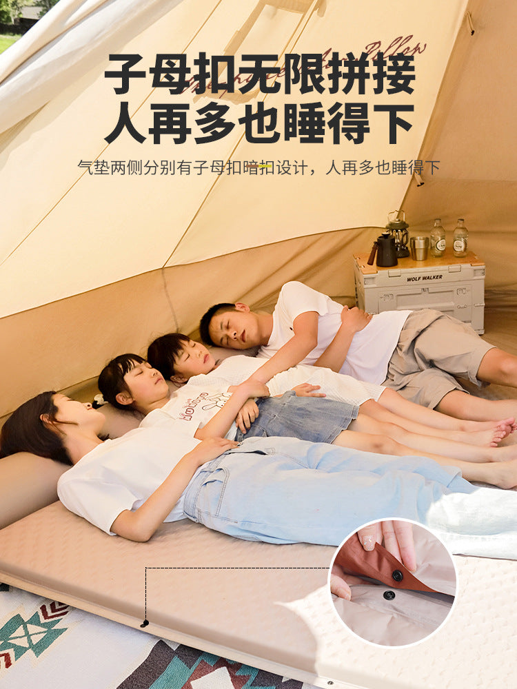 Inflatable Mattress Outdoor Portable Camping Ground Mat Tent Inflatable Pad Automatic Car Air Mattress Sleeping Pad Ground Mat