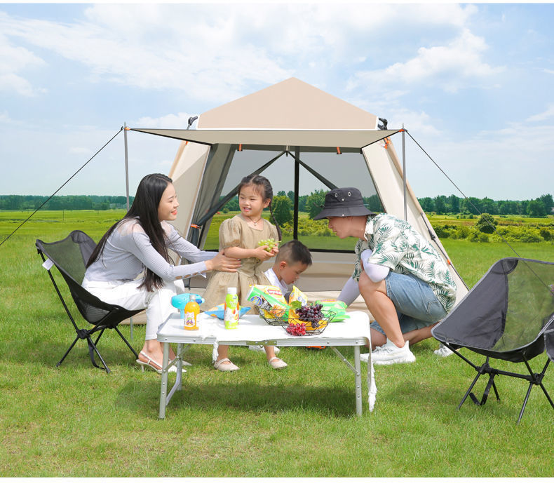 Tent Outdoor Camping Tent Family Picnic Travel Sun Protection Foldable Sunshade Portable Automatic Rainproof