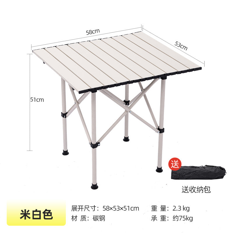 Outdoor Three-Piece Five-Piece Set Folding Chair Small Square Stool One-Piece Chair Gathering Table and Chair Set Small Square Table and Chair Camping Chair