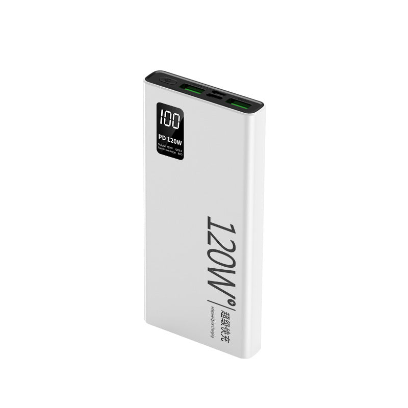 New Super Fast Charging Power Bank20000mAh ultra-large capacity ultra-thin portable outdoor120w Mobile Power Supply