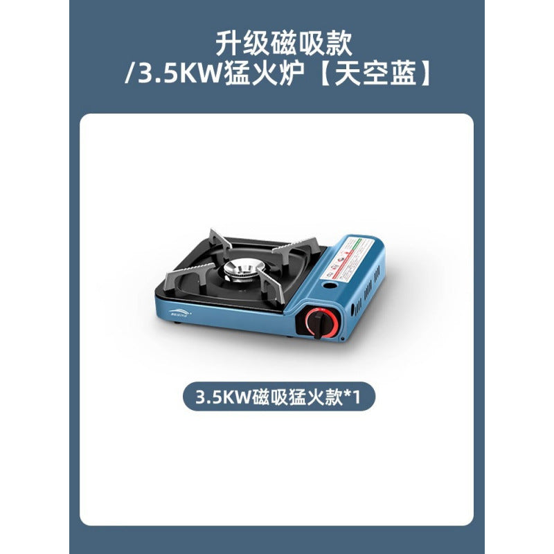 Portable Cassette Stove Outdoor Camping Gas Stove Commercial High Power Windproof Stove Cassette Stove Outdoor Cooking Equipment