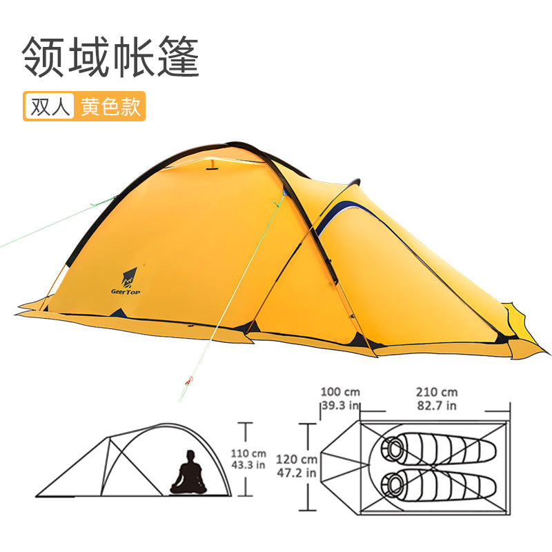 Cross-Border Mountaineering Tent Outdoor Supplies Polar Survival Outdoor Hiking Nylon Lightweight Tent Camping Rainproof