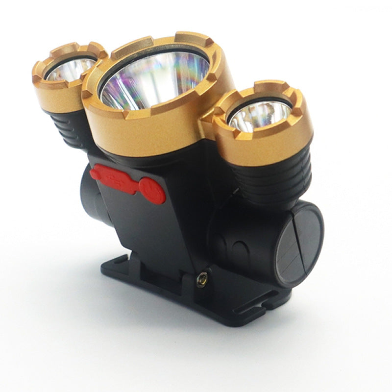 Headlamp Strong Light Head-Mounted led Headlamp Fishing Light Rechargeable Lithium Battery Two-Mode Outdoor Strong Light Headlamp Wholesale