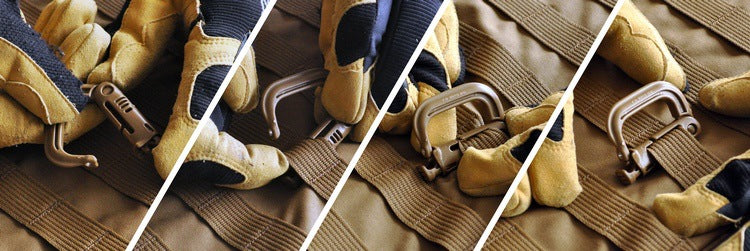 5PCS Wholesale D Ring Buckle Carabiner Keychain Equipment With Locking Buckle High-strength lightweight