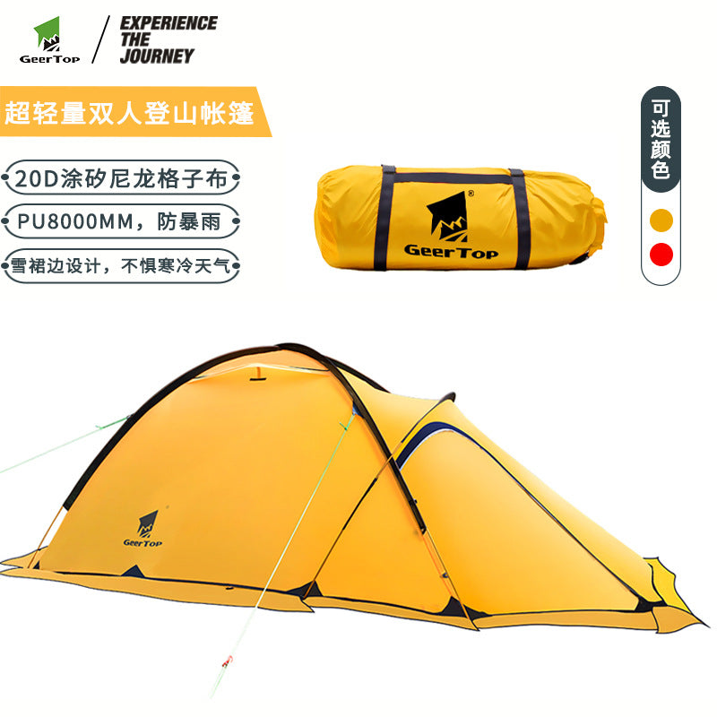 Cross-Border Mountaineering Tent Outdoor Supplies Polar Survival Outdoor Hiking Nylon Lightweight Tent Camping Rainproof