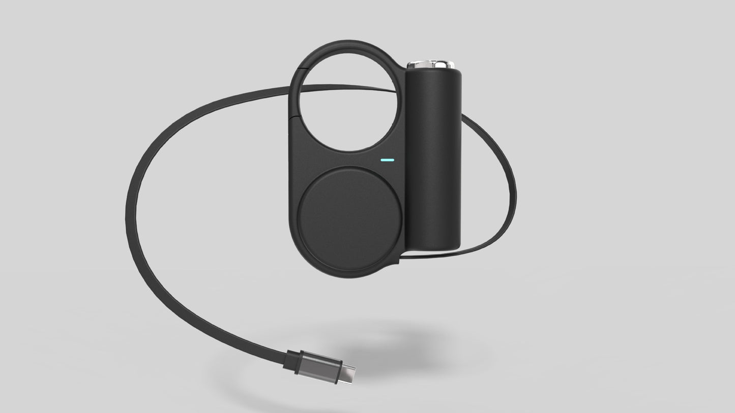 Creative retractable built-in cable outdoor power bank fast charging compact portable5000mAh Power Bank Gift Wholesale