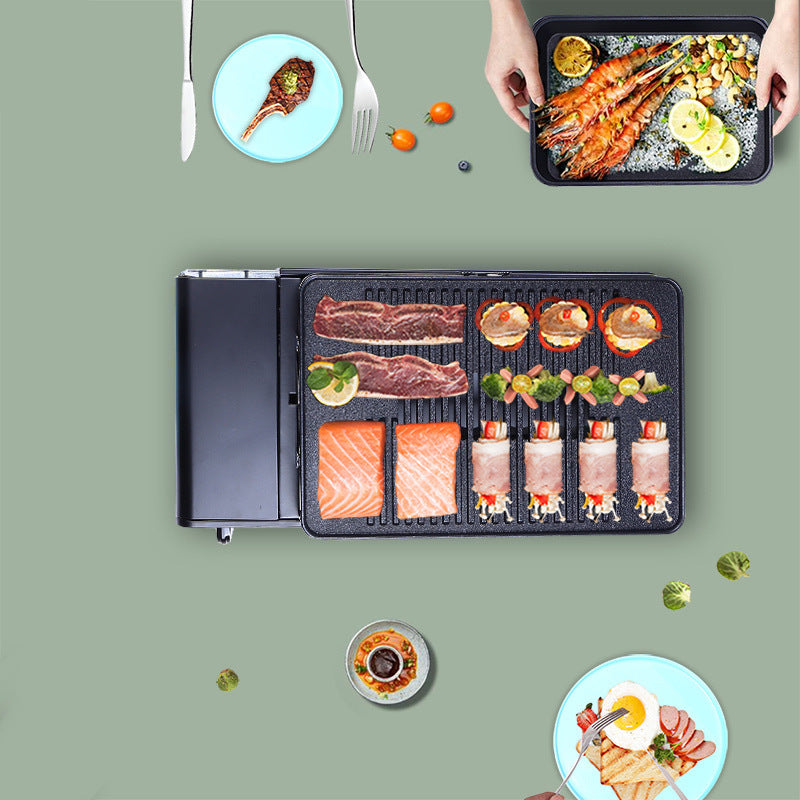 Tengzilang Dual-use Portable Windproof BBQ Outdoor Cooking Cassette Gas Stove Grill167R Storage