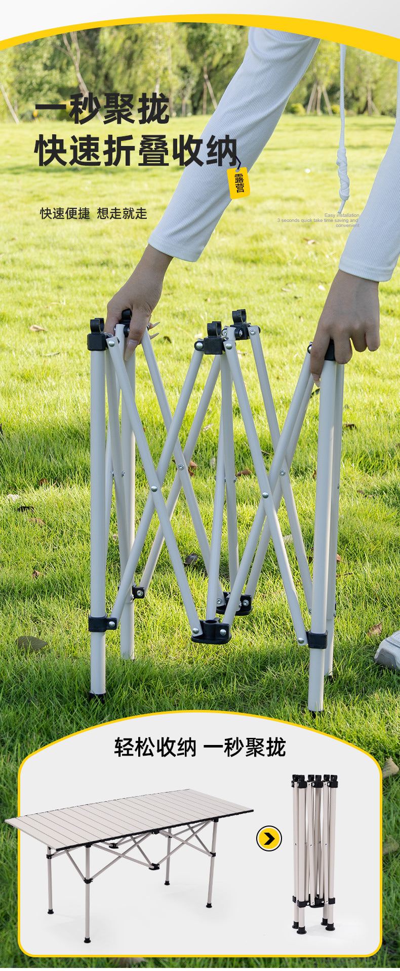 Outdoor Three-Piece Five-Piece Set Folding Chair Small Square Stool One-Piece Chair Gathering Table and Chair Set Small Square Table and Chair Camping Chair