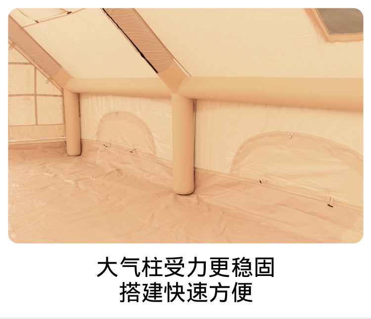 12Square Meters420D Household Anti-Freeze Dual-Use Four Seasons Moisture-Proof Inflatable Tent Outdoor Camping Portable No-Setup Rainproof