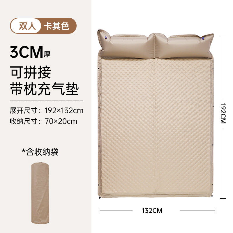 Inflatable Mattress Outdoor Portable Camping Ground Mat Tent Inflatable Pad Automatic Car Air Mattress Sleeping Pad Ground Mat