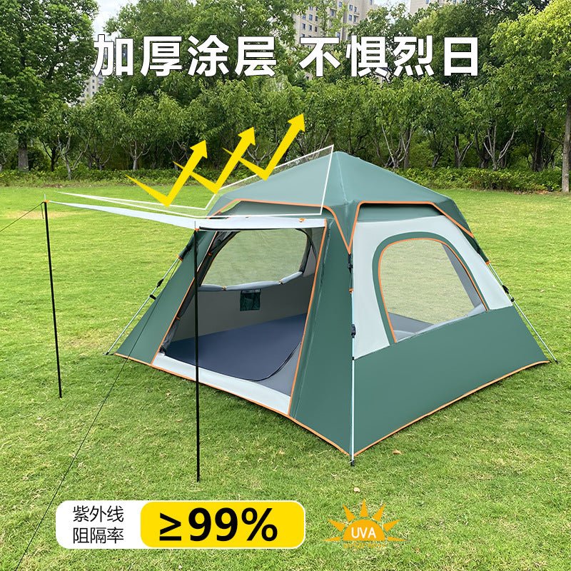 跨境外贸现货 帐篷户外露营公园旅游防晒便携自动四面帐篷速开